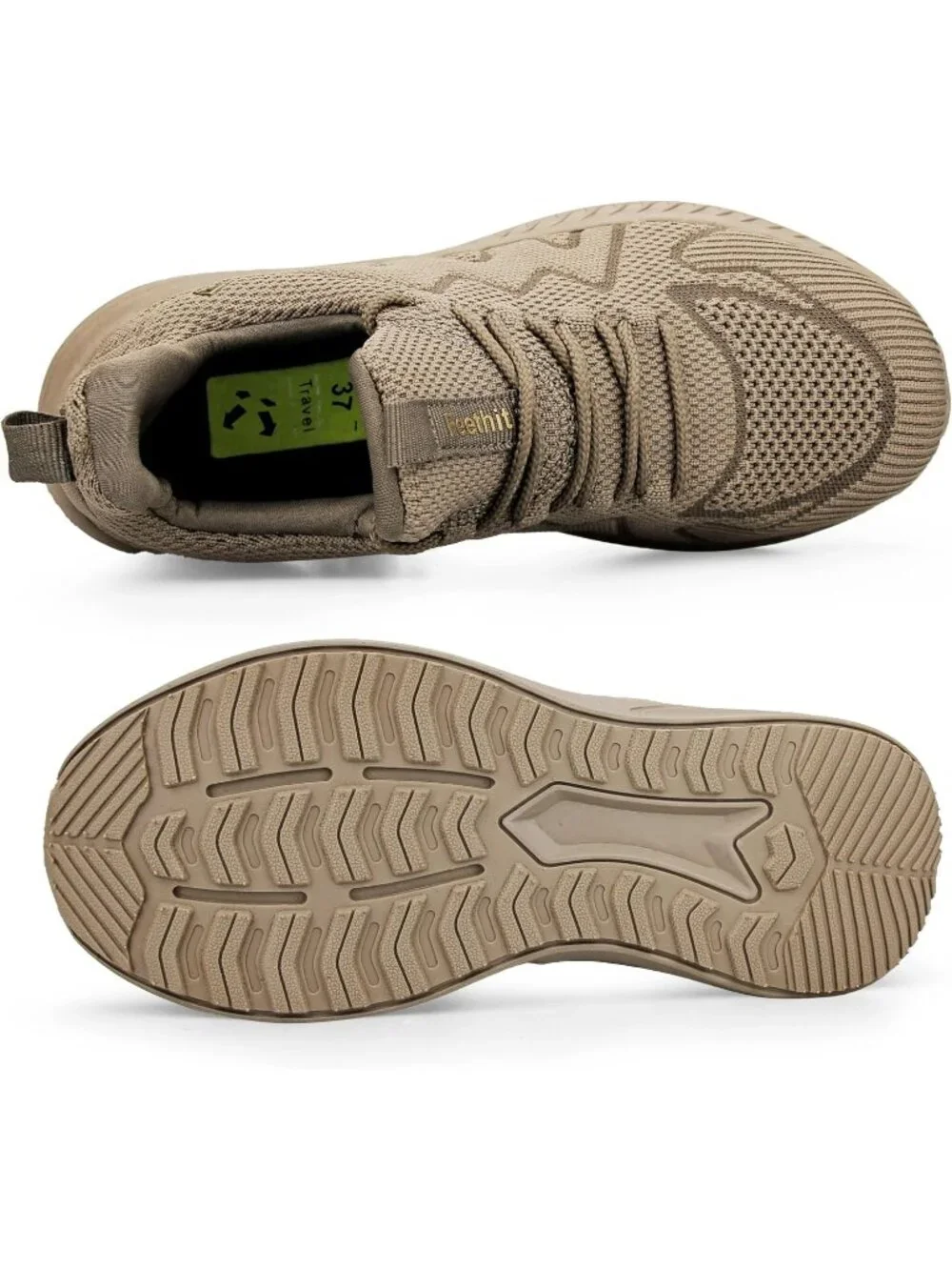 🆕Women's Khaki Running Shoes Non Slip Gym Tennis Walking Workout Sneakers